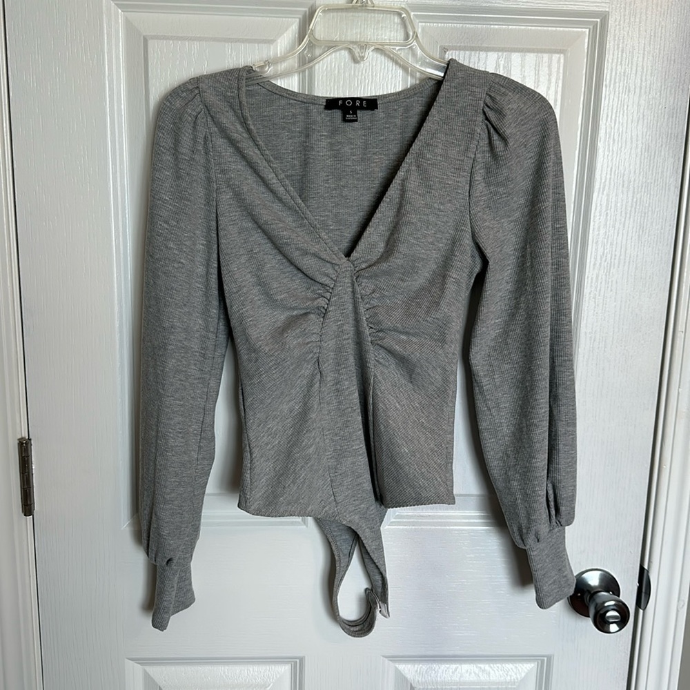 NEW gray body suite.